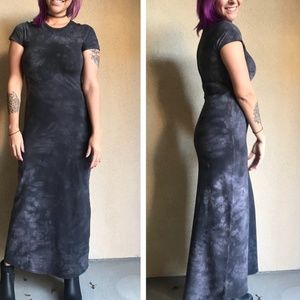 LULAROE MARIA- Black Acid Wash XS